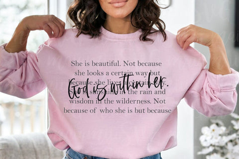 God is Within Her Svg SVG MaiamiiiSVG 