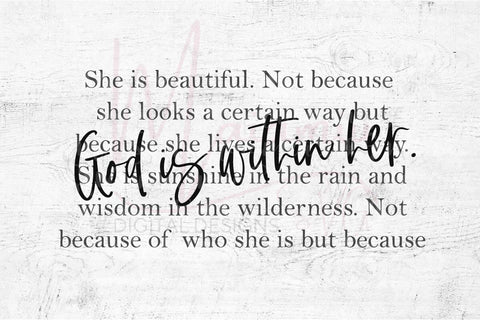 God is Within Her Svg SVG MaiamiiiSVG 