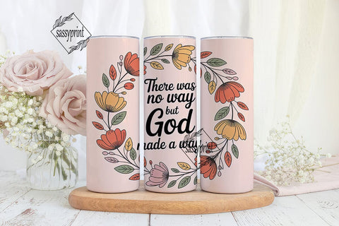 God Made A Way 20oz Tumbler Design Sublimation sassyprint 