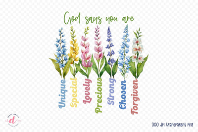 God Says You Are PNG Sublimation Design Sublimation CraftLabSVG 