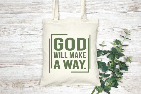 God Will Make A Way T-shirt Design | Christian Quote SVG SVG zoellartz 