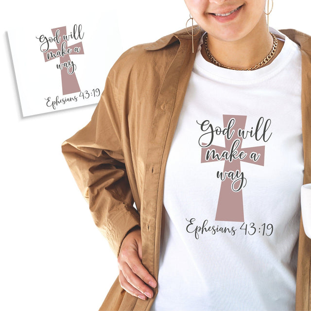 God Will Make A Way T-Shirt Iron On Transfer Physical So Fontsy T-Shirt Iron-On Transfer Shop