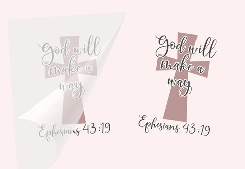 God Will Make A Way T-Shirt Iron On Transfer Physical So Fontsy T-Shirt Iron-On Transfer Shop