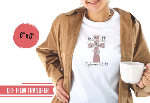 God Will Make A Way T-Shirt Iron On Transfer Physical So Fontsy T-Shirt Iron-On Transfer Shop