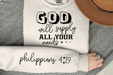 God Will Supply All Your Sleeve SVG Design SVG Regulrcrative 