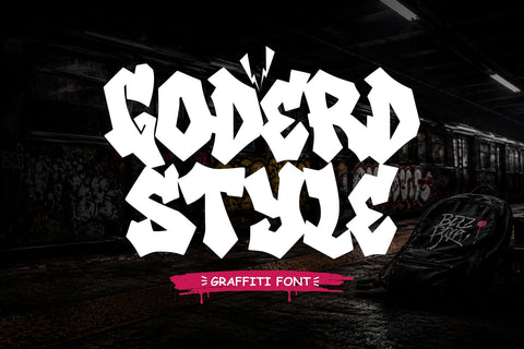 Goderd Style - Heavy Graffiti Font Font Mozzatype 