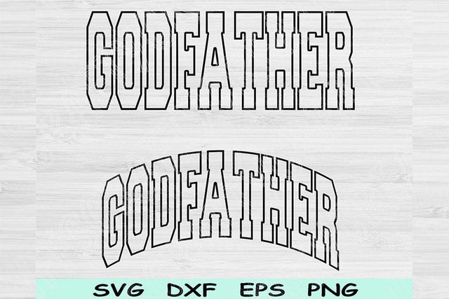 Godfather SVG, Godfather Shirt Design, Godfather Cut File, Godfather Cricut, Godfather Clipart, Godfather Digital Download SVG TiffsCraftyCreations 