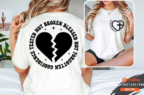 Godfidence Front and Back SVG T shirt Design SVG Designangry 