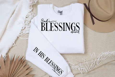 Gods blessings abound Sleeve SVG Design SVG Designangry 