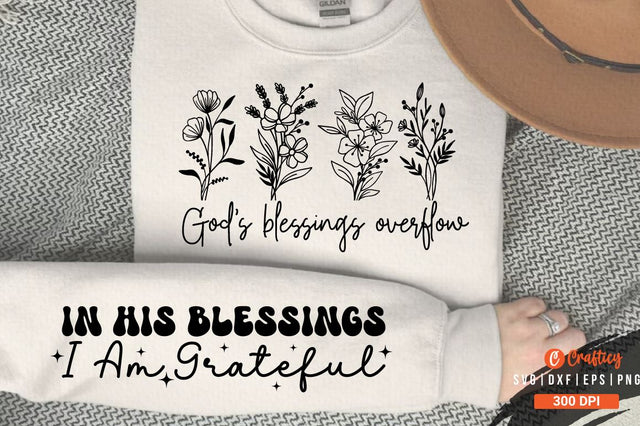 Gods blessings overflow Sleeve SVG SVG Designangry 