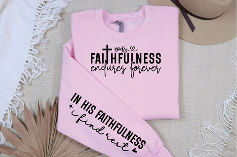 Gods faithfulness endures forever Sleeve SVG Design SVG Designangry 
