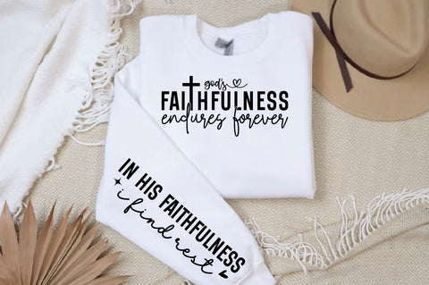 Gods faithfulness endures forever Sleeve SVG Design SVG Designangry 