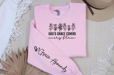 Gods Grace Covers Every Flaw Sleeve SVG Design SVG Designangry 