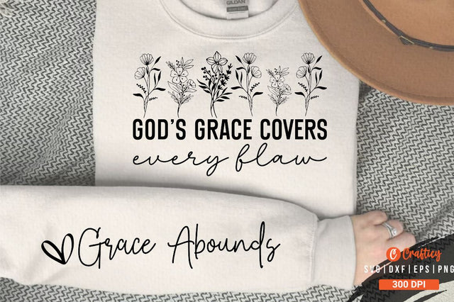 Gods Grace Covers Every Flaw Sleeve SVG Design SVG Designangry 