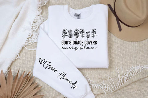 Gods Grace Covers Every Flaw Sleeve SVG Design SVG Designangry 