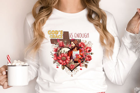 Gods grace is enough png design Sublimation Regulrcrative 