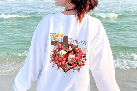 Gods grace is enough png design Sublimation Regulrcrative 