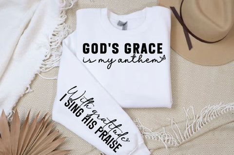 Gods grace is my anthem Sleeve SVG SVG Designangry 