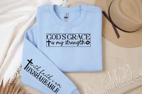 Gods grace is my strength Sleeve SVG Design SVG Designangry 