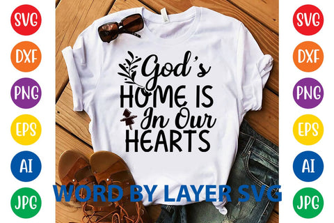 God's Home Is In Our Hearts SVG DESIGN SVG Rafiqul20606 