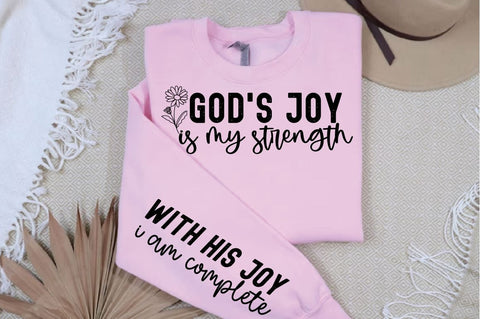 Gods joy is my strength Sleeve SVG esign SVG Designangry 
