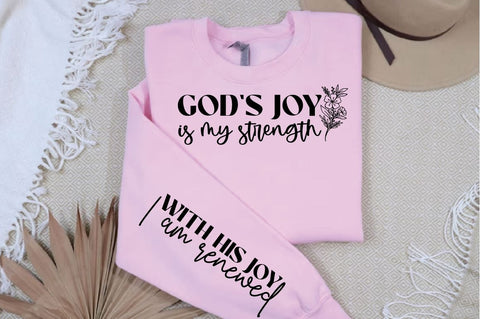 Gods joy is my strength Sleeve SVG SVG Designangry 