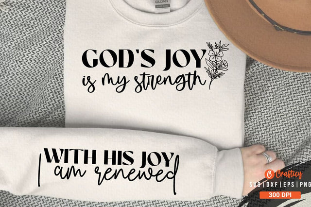 Gods joy is my strength Sleeve SVG SVG Designangry 