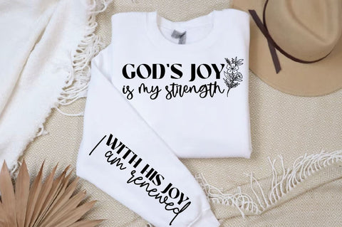 Gods joy is my strength Sleeve SVG SVG Designangry 