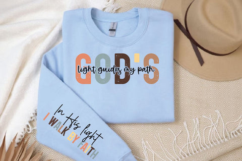 Gods light guides my path Sleeve SVG Design SVG Designangry 