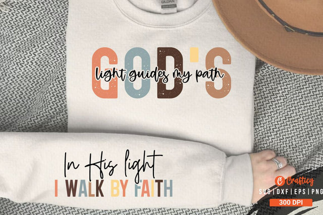 Gods light guides my path Sleeve SVG Design SVG Designangry 