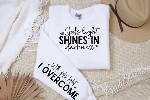 Gods light shines in darkness Sleeve SVG Design SVG Designangry 