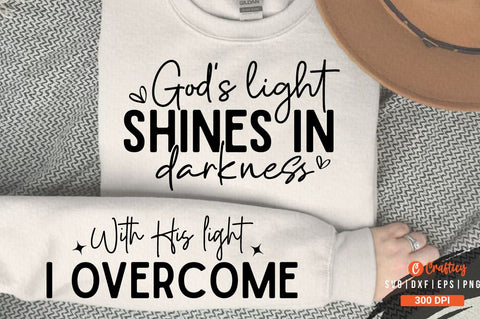 Gods light shines in darkness Sleeve SVG Design SVG Designangry 