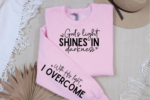 Gods light shines in darkness Sleeve SVG Design SVG Designangry 
