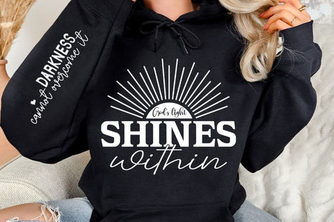 Gods Light Shines Within Sleeve SVG Design SVG Regulrcrative 
