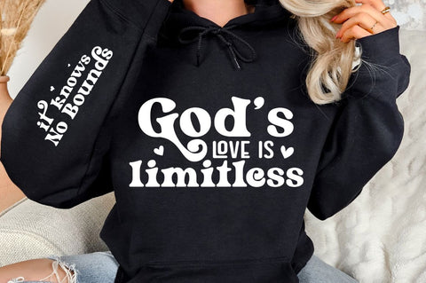 God’s Love Is Limitless Sleeve SVG Design SVG Regulrcrative 