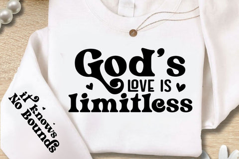God’s Love Is Limitless Sleeve SVG Design SVG Regulrcrative 