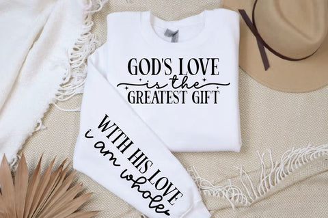 Gods love is the greatest gift Sleeve SVG Design SVG Designangry 