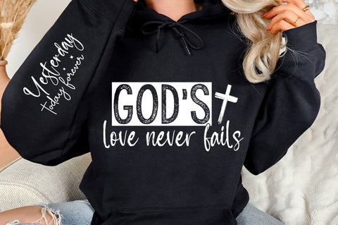 Gods Love Never Fails Sleeve SVG Design SVG Regulrcrative 