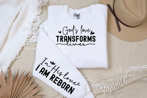 Gods love transforms lives Sleeve SVG Design SVG Designangry 