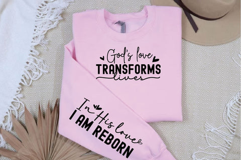 Gods love transforms lives Sleeve SVG Design SVG Designangry 