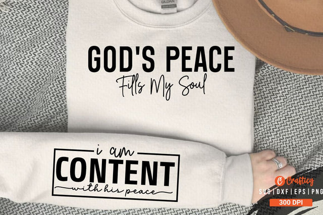 Gods peace fills my soul Sleeve SVG SVG Designangry 