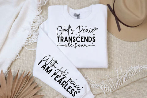 Gods peace transcends all fear Sleeve SVG Design SVG Designangry 