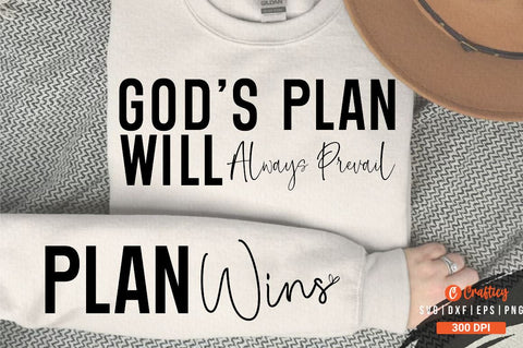 Gods Plan Will Always Prevail Sleeve SVG Design SVG Designangry 