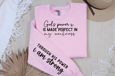 Gods power is made perfect in my weakness Sleeve SVG SVG Designangry 