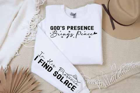 Gods presence brings peace Sleeve SVG Design SVG Designangry 
