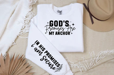 Gods promises are my anchor Sleeve SVG Design SVG Designangry 