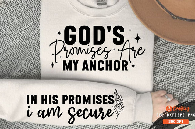 Gods promises are my anchor Sleeve SVG Design SVG Designangry 