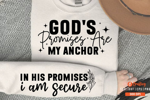 Gods promises are my anchor Sleeve SVG Design SVG Designangry 