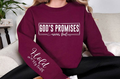 God’s Promises Never Fail Sleeve SVG Design SVG Regulrcrative 