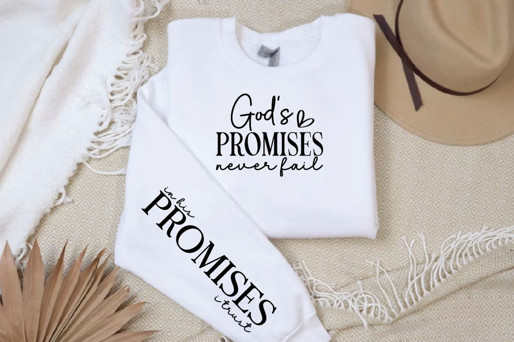 Gods promises never fail Sleeve SVG - So Fontsy